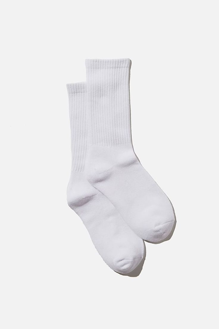 SPORTALS Long White Socks Unisex